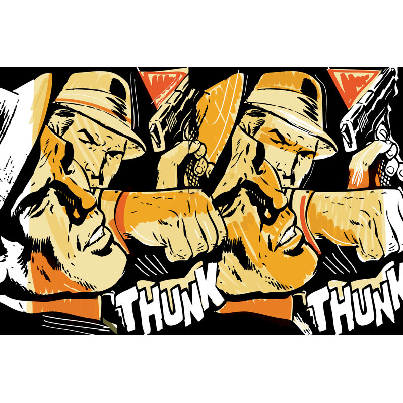 Thunk - Wrapped Canvas Print, 76 cm H x 114 cm W