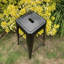 Stylish Clarke Metal Indoor/Outdoor Stool – Sleek Barstool with Gleaming Finish, Stackable & Practical Seating for Home, Living Room-1374348214