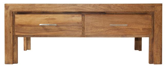 Granby Solid Wood Four Leg Coffee Table, Honey