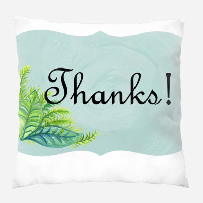 Coussin de remerciements