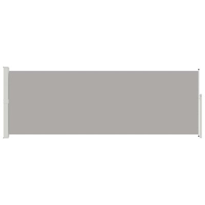 Paravent de jardin extérieur rétractable WALPLUS 160 x 500 cm Gris