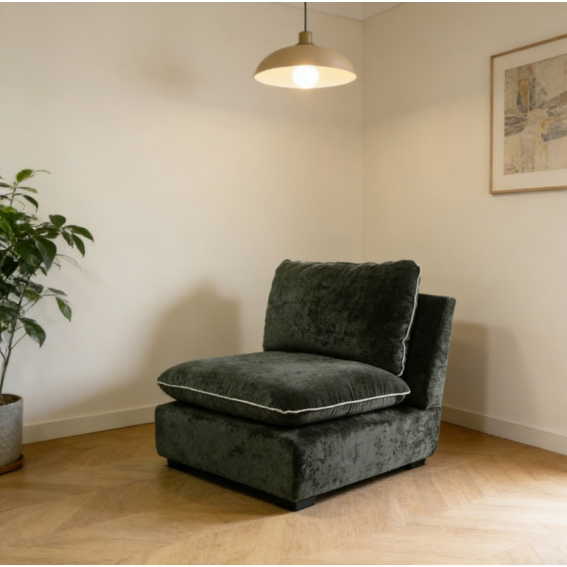 Composant pour canapé_1468_Chaise simple, Vert