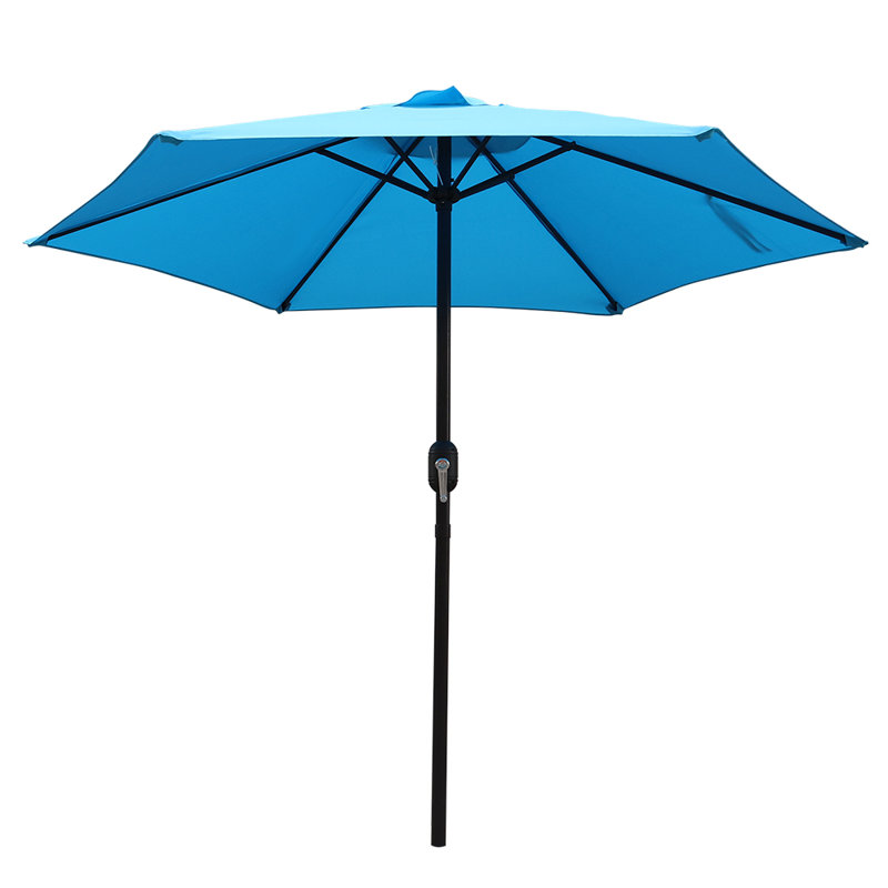 Parasol de marché 7 pi 5 po Hilario, Turquoise