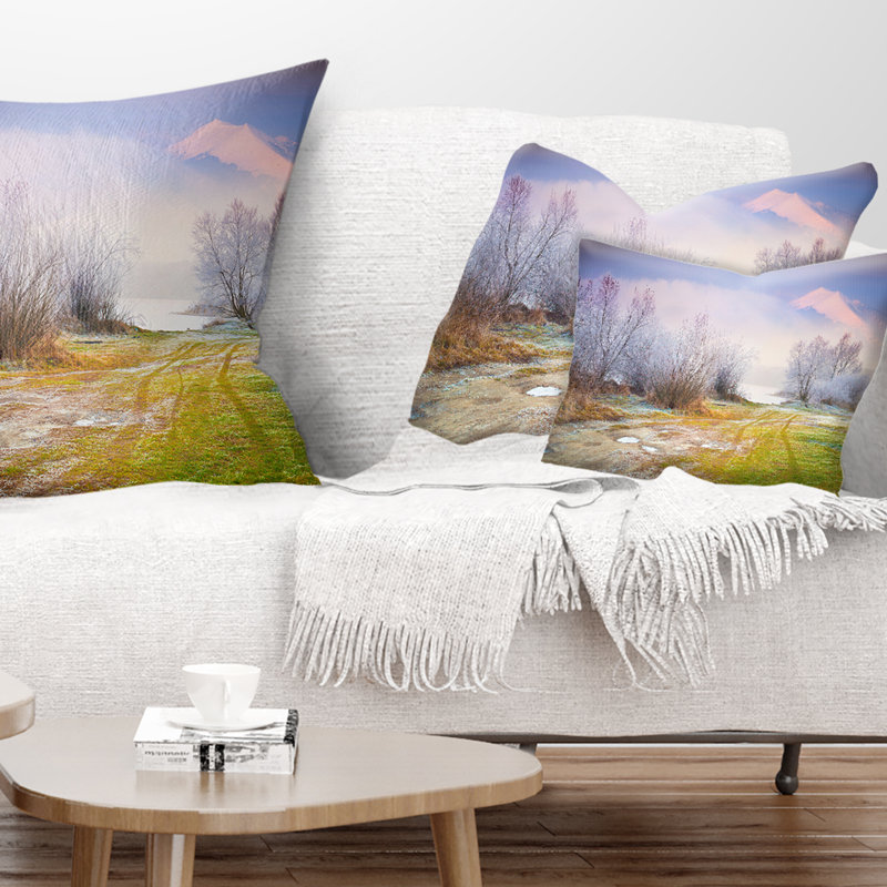Coussin lombaire imprimé automne brumeux