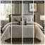 Édredon 7 pièces grand velours côtelé taupe - Chaleur douce et élégante 7 chambres