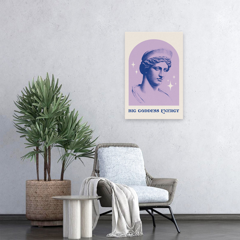 «Goddess I - Arches Big Goddess», art bleu en bloc, H 24 po x l 16 po