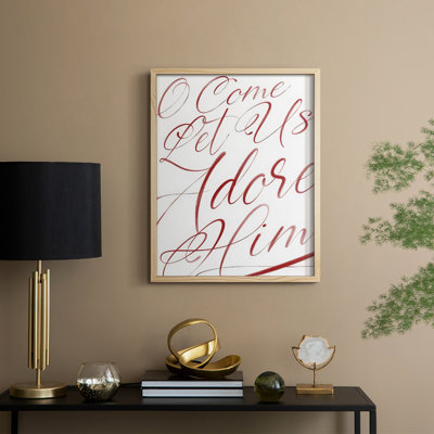 O'Come Framed Print - Solid Wood