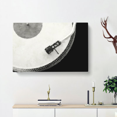 Needle Of The Turntable - Wrapped Canvas
