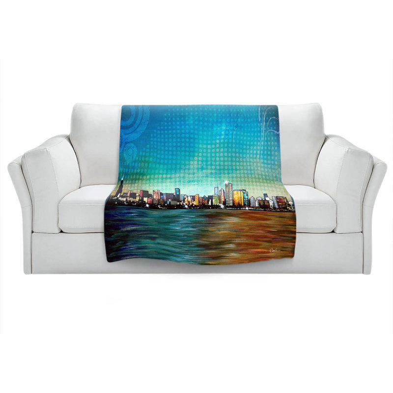 Hand Woven Throw Blanket, 51" x 60"