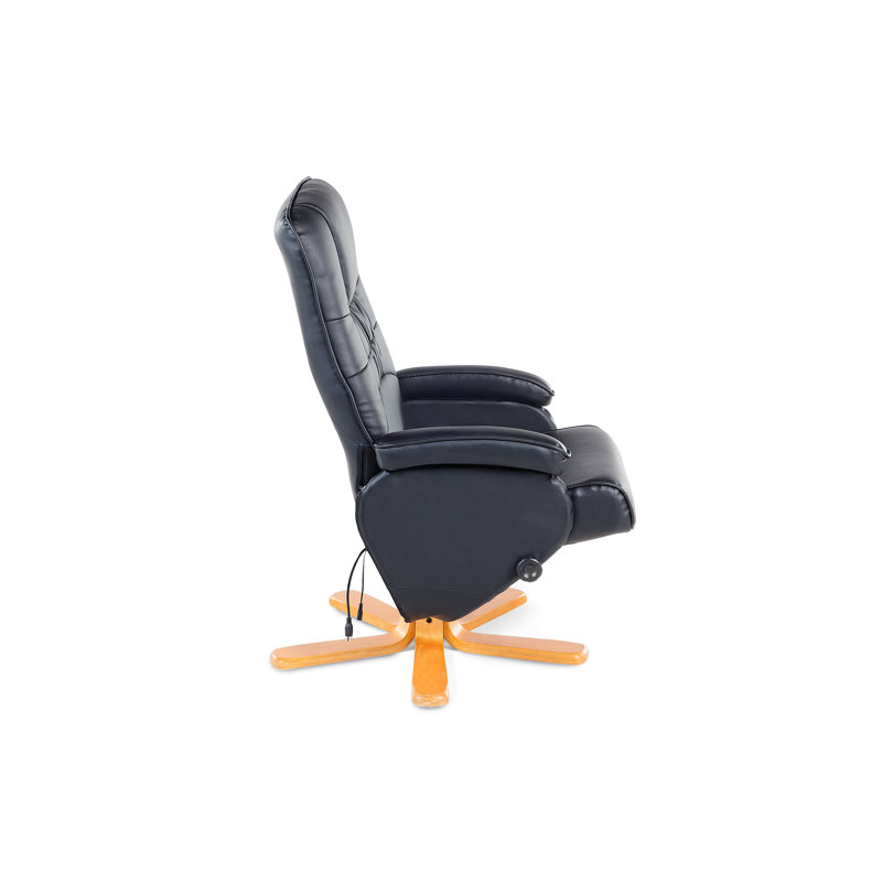 74cm Wide Glider with Massager, Black