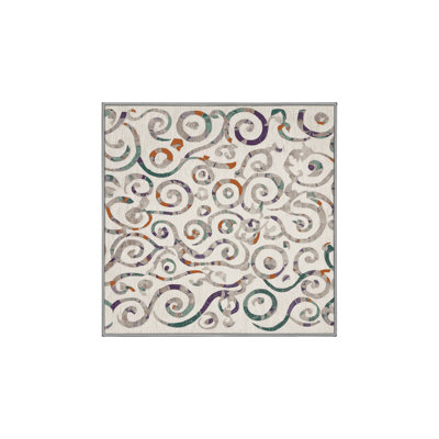 Machine Washable Gray Area Rug