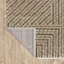 Tapis beige / gris à motif géométrique industriel Eidan-441696299