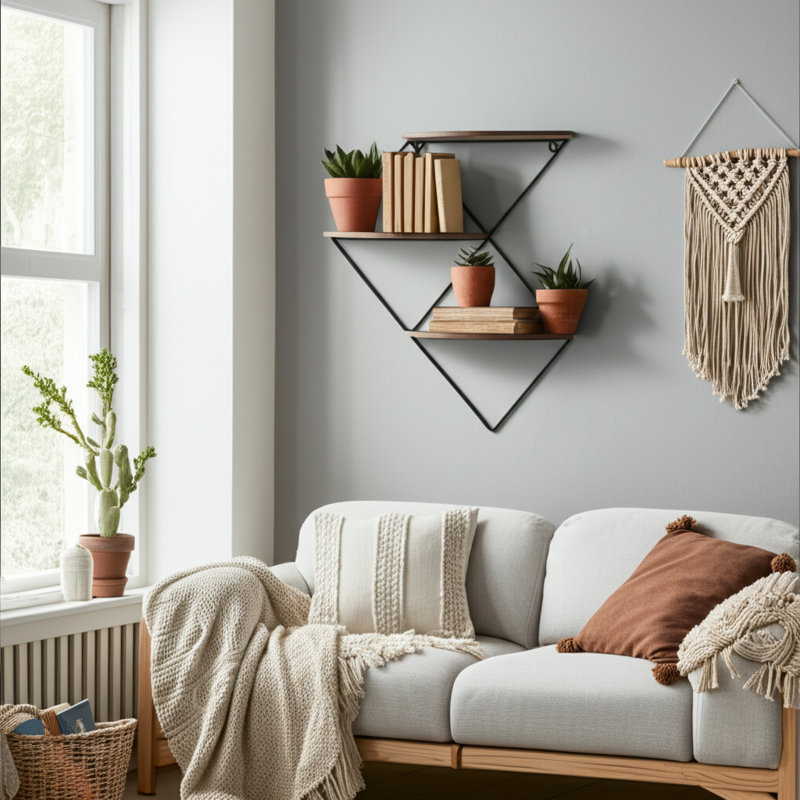 Stiller 3 Piece Accent Shelf with Live Edge