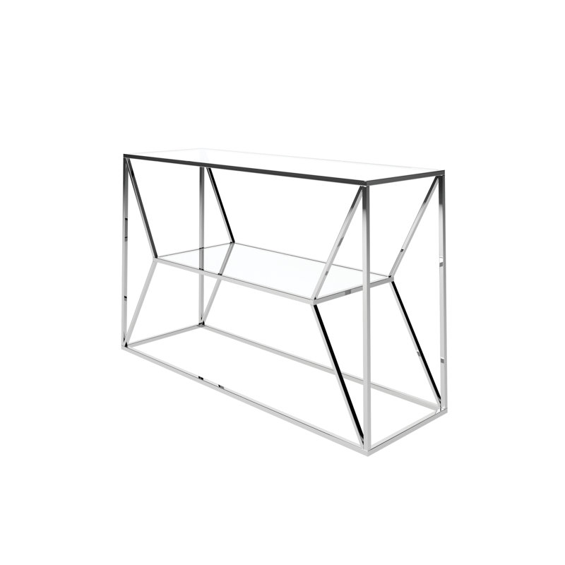 Mullinax 120cm Glass Top Console Table