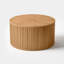 Table basse à plateau relevable avec rangement Ansel, table basse ronde en bois massif-1223420032