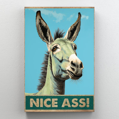 «Illiana Donkey Nice Ass», impression sur toile