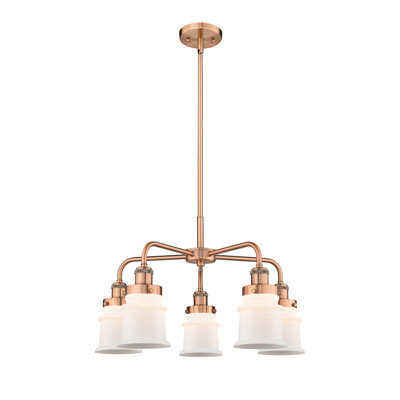 Alvi 5 - Light Glass Dimmable Chandelier