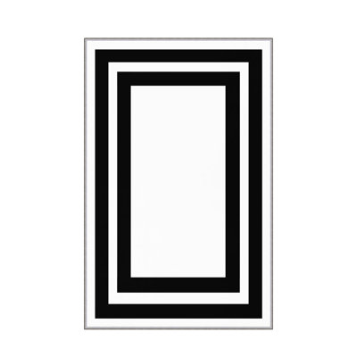Stylish Woven Carpet, 5.2 x 7.5 Feet | 100% Polyester, 0.3 in Pile Height, Antibacterial, Non-Slip PVC Dot Underside | Machine Washable, 3D Digital Print | Perfect for Living Room, Bedroom & Home Décor