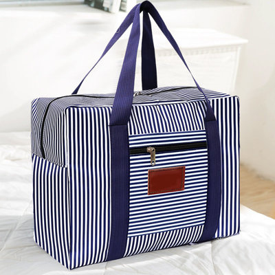  Grand sac de voyage en tissu pour le voyage, sacs de voyage pliables pour hommes, léger et résistant à l'eau (bleu)
