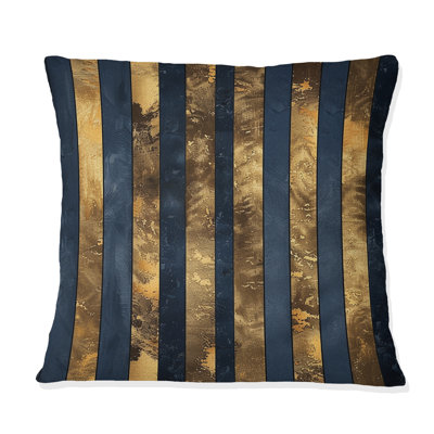 Glamorous Pinstripe II - Glam Throw Pillow