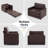Ryelan Upholstered 43.31 " Chenille Sleeper Sofa