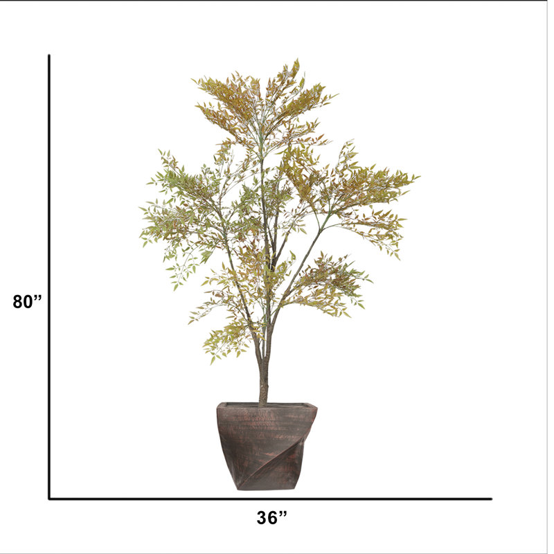 Arbre en bambou artificiel 79,5 "en pot