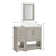 Stovall 37 Inch Single Vanity with Integrated Top and Sink with Mirror