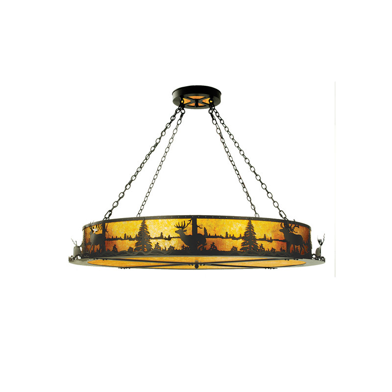 Lustree tambour 12 lumières unique Himes
