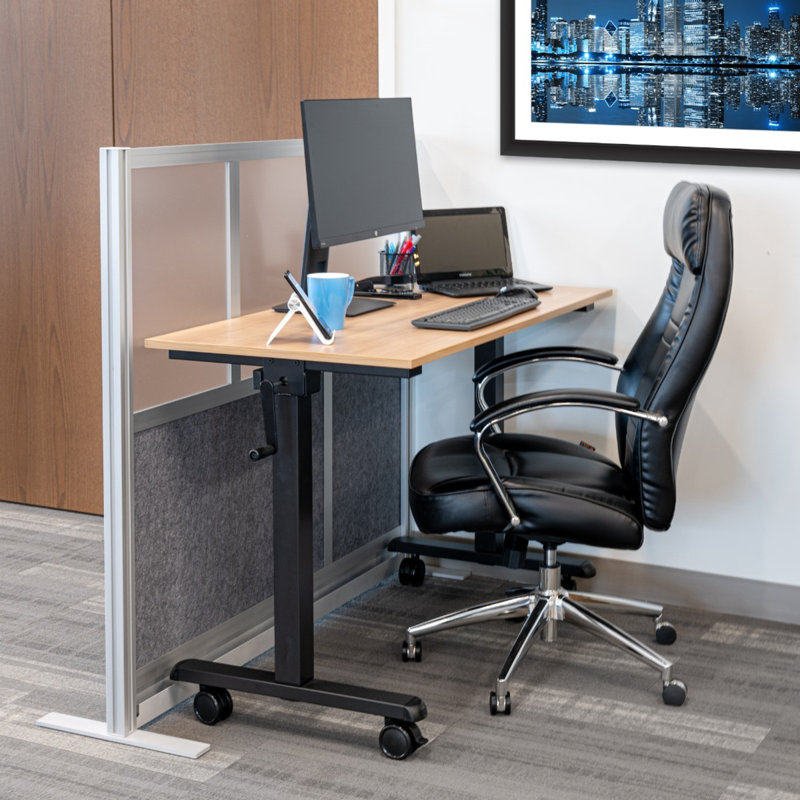 Semi-Transparent Frosted Acrylic and PET Floor Partition Screen