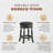 Kintzel Swivel Bar Stool with Footrest - 300 lb Capacity, Bonded Leather Upholstery, Adjustable Height for Counter/Bar, Industrial Swivel Mechanism, Floor Protectors-1951716993-1947712189