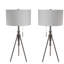 Lampe sur pied de style rétro 1Pc avec pieds en acier brossé, interrupteur à tirette unique et hauteur extensible pour un éclairage élégant-1715996407