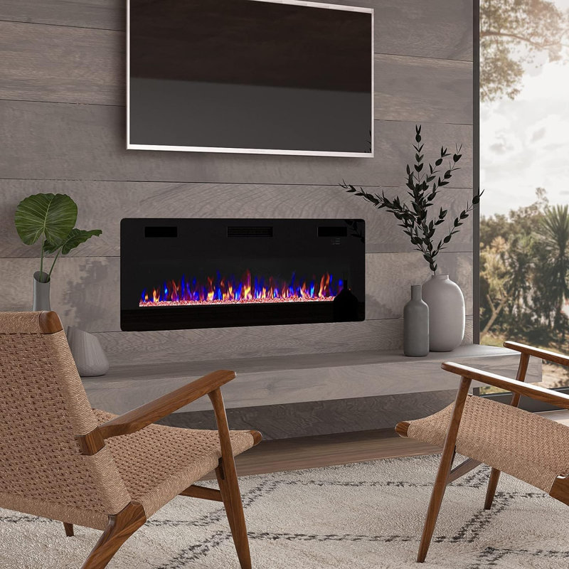 Foyer électrique, H 18,11 po x l 42 po x P 3,85 po