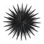 Décoration murale noire en métal à grandes couches 3D Sunburst-1063805626