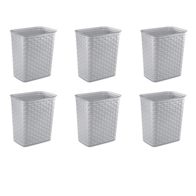 3.4 Gallon Open Plastic Waste Basket