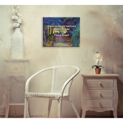 Artsy Quote "Rauw realisme met een gepast einde." By Tom Lanoye Gallery Wrapped Canvas