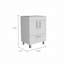 Meuble-lavabo simple blanc 2 portes