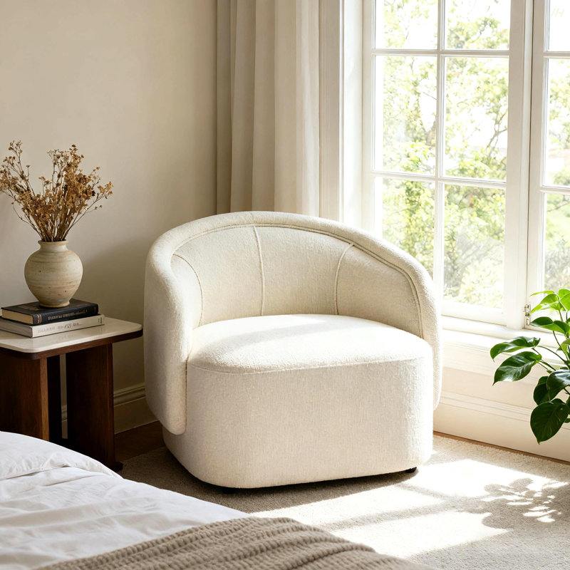 Chaise d'appoint Amanda, Crème