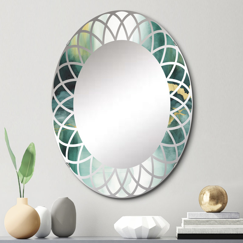 Elderfield - Miroir mural moderne ovale, 30 po x 20 po