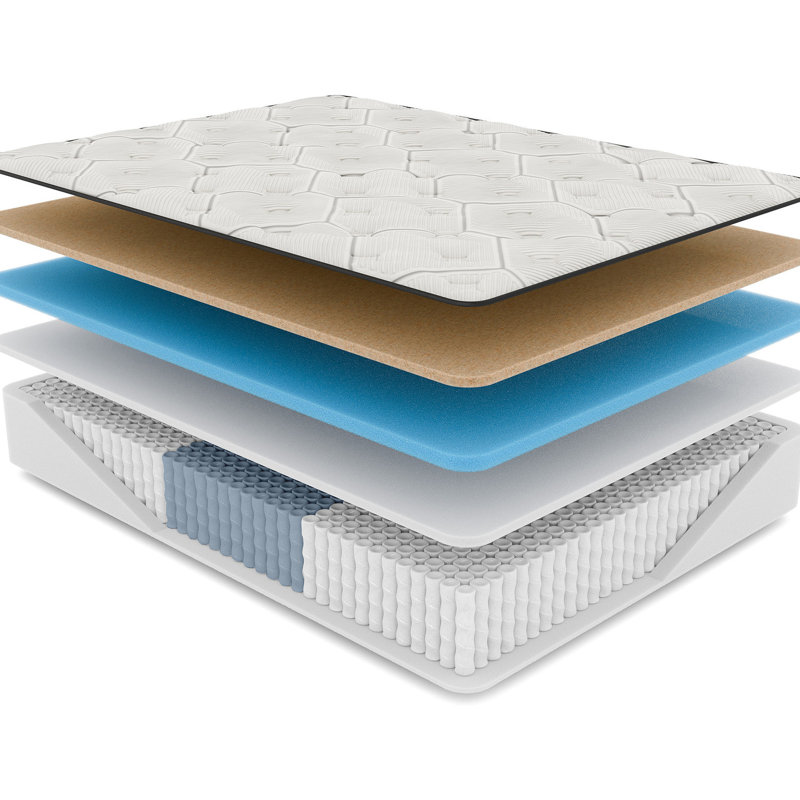Matelas pour grand lit Cool Copper, sensation ferme de 14 po, matelas blanc, 13.71", Grand lit