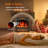 Agros 24.3'' W Portable Electric Fireplace Stove Adjustable Thermostat with Remote Control