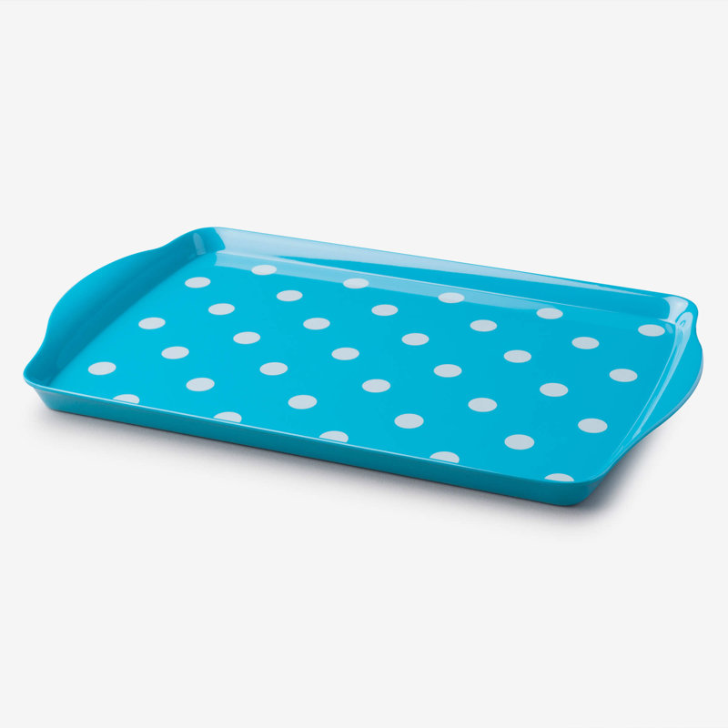 Zeal Melamine Tray, Aqua
