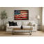 «Rustic Flag», art mural sans cadre-307817107
