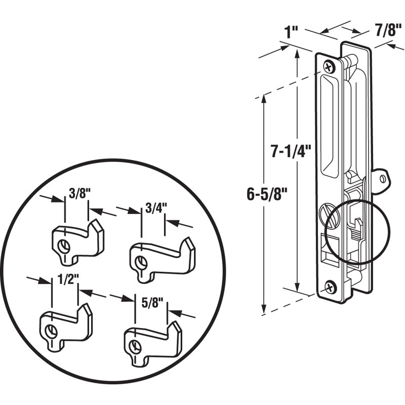 Chrome Plated Flush Locking, Keyed, Door Handle Set