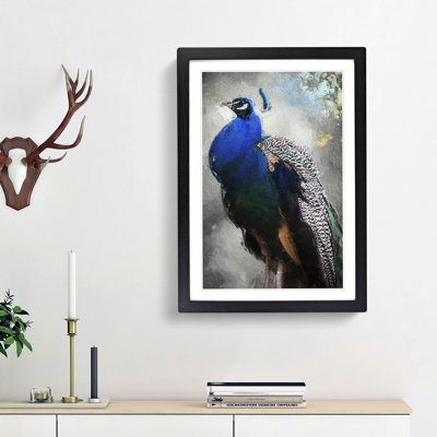 Gorgeous Peacock Bird - Picture Frame Painting Print