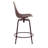 Clean Cut Swivel Counter Stool with Metal Frame-69342292-69342296