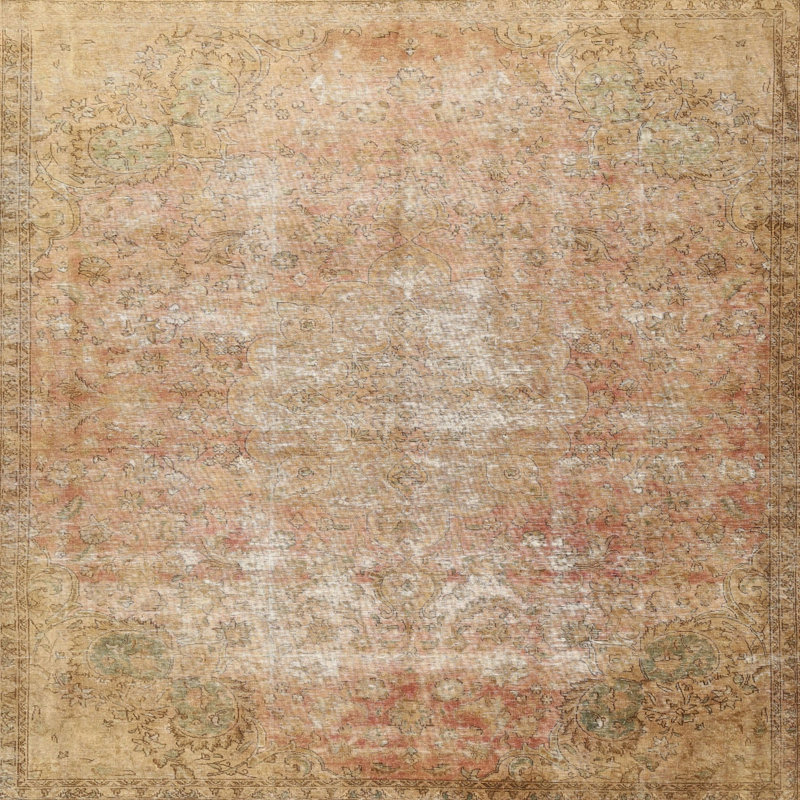 Oriental Indoor Rug, Square 3'