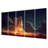 Spaceship Rocket in Florida II - Modern Metal Wall Art Prints Set