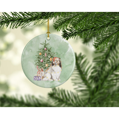 2.8'' Ceramic Hanging Figurine Ornament