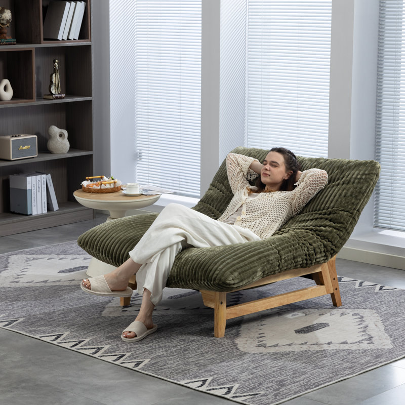 Fauteuil d'appoint rembourré de 43,3 po de largeur, Green
