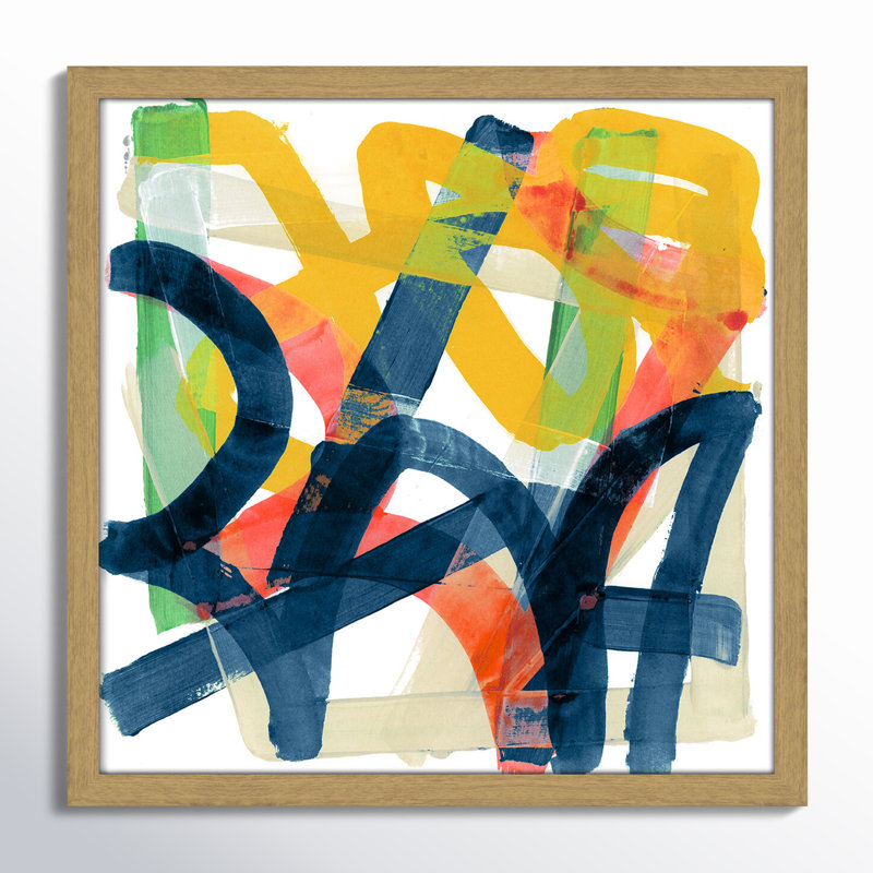 Carlston Adjoined by Cartissi - Peinture encadrée, H 17 po x l 17 po x P 0,75 po, Encadré naturel